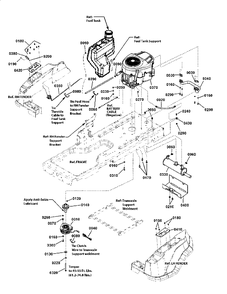 Engine Group (7502250) Diagram and Parts List for ZT27460 7800768-00 Simplicity Lawn Tractor