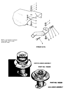 Deflector And Stone Guard Group Diagram and Parts List for 3008 1690090 Simplicity Lawn Tractor