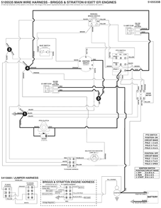 Electrical Schematic - Pto Clutch Circuit - B&s 61e877 Diagram and Parts List for 5901799  Simplicity Lawn Tractor