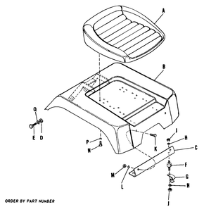 Seat And Fenders Diagram and Parts List for 3112H 990499 Simplicity Lawn Tractor