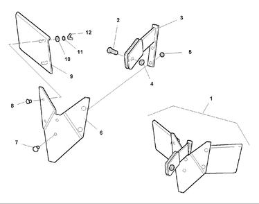 Hiller/Furrower Attachment (1692878) Diagram and Parts List for 514RT 1693705 Simplicity Tiller