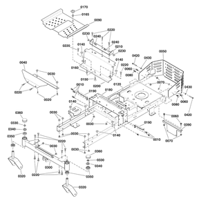 Frame Group Diagram and Parts List for SZT110 2691692-01 Simplicity Lawn Tractor