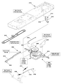 Transmission Group - Tuff Torq K46bl Diagram and Parts List for 2691456-03  Simplicity Lawn Tractor