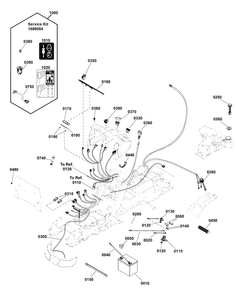 Electrical Group Diagram and Parts List for 2691337-02  Simplicity Lawn Tractor