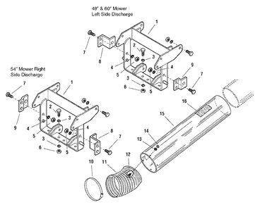 Hitch And Tube Group Diagram and Parts List for 1694547  Simplicity Lawn Tractor Accessories