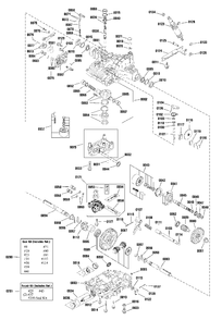 Transmission Service Parts - Tuff Torq K72h With Diff Lock (1755006) Diagram and Parts List for 2691418-02  Simplicity Lawn Tractor