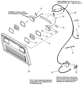 Front Light Kit (4108) Diagram and Parts List for 1690154  Simplicity Lawn Tractor Accessories