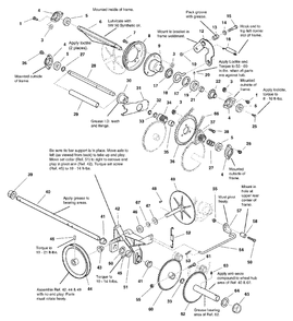 Traction Drive Group Diagram and Parts List for 1060E 1694440 Simplicity Snow Blower