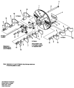 23hp Rotor Group - Models 2020, 2024, 20 Pto And 24 Pto Diagram and Parts List for 24 1692268 Simplicity Chipper Shredder