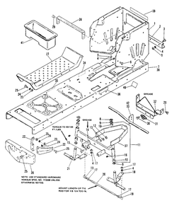 Frame And Front Axle Group(4008-4108-4208) Diagram and Parts List for 4208 1690176 Simplicity Lawn Tractor