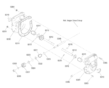 Gear Case Assembly (1752221ph 1753072svc 1752087ph 1753073svc) Diagram and Parts List for M1227E 1696235-00 Simplicity Snow Blower
