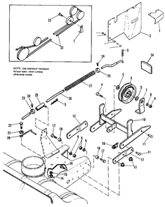 36-Inch And 42-Inch Hitch And Winterizing Kit Diagram and Parts List for 1690557  Simplicity Lawn Tractor Accessories