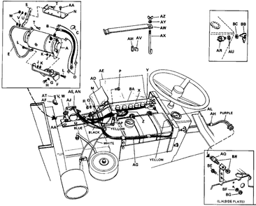 Electric Starter-Generator System Diagram and Parts List for 3112H 990499 Simplicity Lawn Tractor