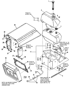 Hood, Grille And Dash Group Diagram and Parts List for 4212G 1691324 Simplicity Lawn Tractor