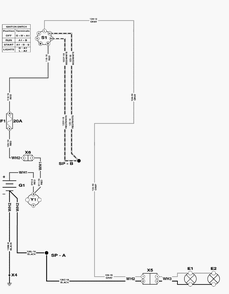 Electrical Schematic - Headlight Circuit Diagram and Parts List for 2691668-02  Simplicity Lawn Tractor