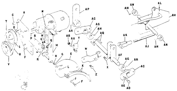 Lift Group - Hydraulic - Diagram 2 Diagram and Parts List for 2012 990400 Simplicity Lawn Tractor