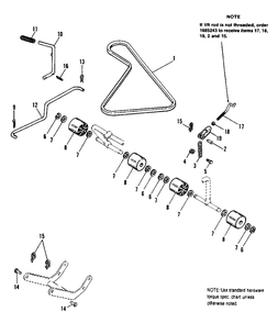 36-Inch Roller And Misc. Group Diagram and Parts List for 4211 1690845 Simplicity Lawn Tractor