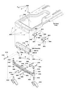 Front Axle Group Diagram and Parts List for ZT2752 2691040-01 Simplicity Lawn Tractor