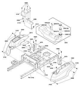 Body And Fuel Tank Group (2992569) Diagram and Parts List for SZT105 2692021-00 Simplicity Lawn Tractor