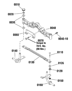 Front Axle Group Diagram and Parts List for 2691668-02  Simplicity Lawn Tractor