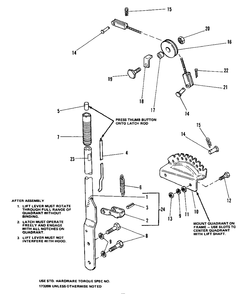 Lift Lever And Cable Group (7012, 7016, And 7018) Diagram and Parts List for 7012H 1690353 Simplicity Lawn Tractor