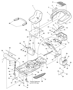 Part Location Diagram of 1726025A Murray PANEL, Footrest