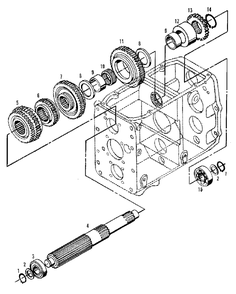 Transmission - Countershaft Group (3486i45) Diagram and Parts List for 9528 2097173 Simplicity Lawn Tractor