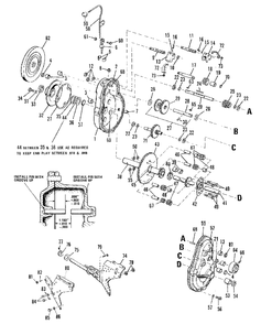 Transmission Group (2932i05) Diagram and Parts List for 3008 1690090 Simplicity Lawn Tractor