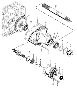 Differential And Final Drive - Rear Axle, L.H. Group (3486i55) Diagram and Parts List for 9528 2097173 Simplicity Lawn Tractor