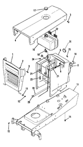 Frame Hood And Dash Group (2932i01) Diagram and Parts List for 3008 1690090 Simplicity Lawn Tractor