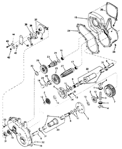 Peerless Gear Reduction And Differential Model 1323a Diagram and Parts List for 4211H 1691052 Simplicity Lawn Tractor
