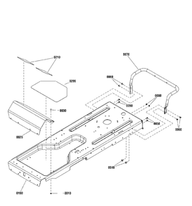 Frame Group Diagram and Parts List for ZT2246 2691037-01 Simplicity Lawn Tractor