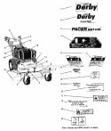 Decals - Safety Brand  Model (7052Dsbm) Diagram and Parts List for HW1436  Simplicity Lawn Mower