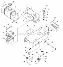 Engine Deck Fuel Tank Idler Group (7052Efig) Diagram and Parts List for HW1436  Simplicity Lawn Mower