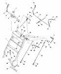 Handle Bar Group (7052Hbg) Diagram and Parts List for HW1436  Simplicity Lawn Mower