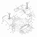 Fuel Tank Mount  Bumper Group (SN 123  Below) (7090Ftg1) Diagram and Parts List for ZT2148T  Simplicity Lawn Tractor