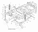 Main Frame Suspension  Caster Group (7090Fscg) Diagram and Parts List for ZT2148T  Simplicity Lawn Tractor