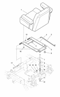 Seat  Seat Mount Group (7090Ssmg) Diagram and Parts List for ZT2148T  Simplicity Lawn Tractor
