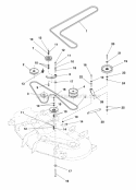 54 Mower Drive Group (7010Mdg) Diagram and Parts List for ZT2354  Simplicity Lawn Tractor