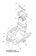 Battery  Mount Pan Group (7010Bmpg) Diagram and Parts List for ZT2354  Simplicity Lawn Tractor