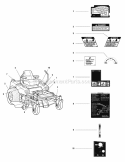 Decals - Safety  Operation (7010Dso) Diagram and Parts List for ZT2354  Simplicity Lawn Tractor