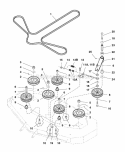 Mower Drive Group (SN 201  Up) (7012Mdg2) Diagram and Parts List for ZT2561  Simplicity Lawn Tractor