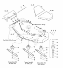Mower Housing Cover Spindle  Blade Group (7012Csbg) Diagram and Parts List for ZT2561  Simplicity Lawn Tractor