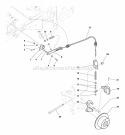 Parking Brake Group - Lower (7012Pbgl) Diagram and Parts List for ZT2561  Simplicity Lawn Tractor