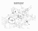 Reservoir Mount  Battery Group (7012Rmbg) Diagram and Parts List for ZT2561  Simplicity Lawn Tractor