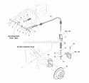 Parking Brake Group-Lower (7087Pbgl) Diagram and Parts List for ZT2561F  Simplicity Lawn Tractor