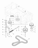 Pump Drive Group (4235Pdg) Diagram and Parts List for 1694764  Simplicity Lawn Tractor