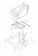Seat  Mount Group (4235Smg) Diagram and Parts List for 1694764  Simplicity Lawn Tractor