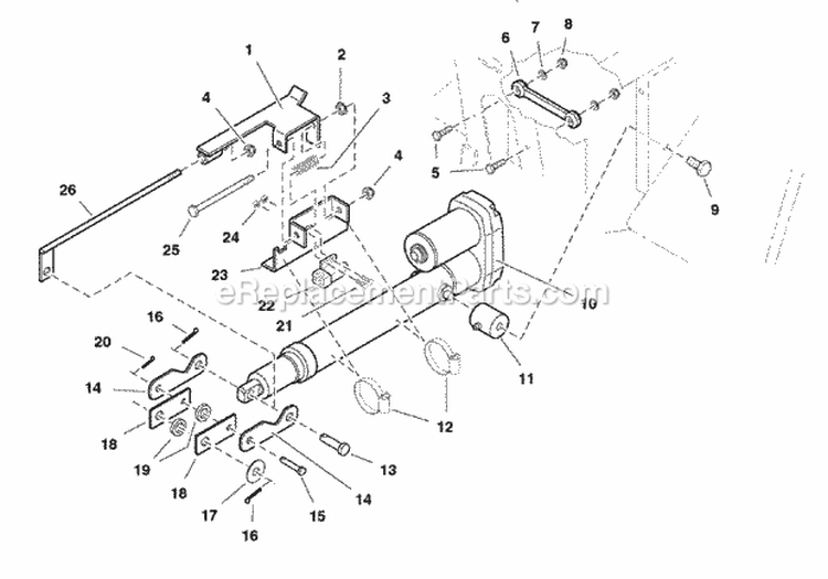 Lift Group (7098Dlg) Diagram and Parts List for TW2061  Simplicity Lawn Tractor