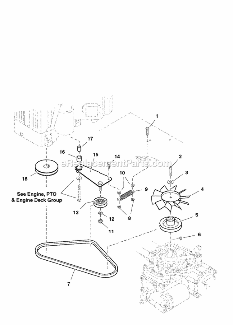 Transaxle Drive Group (7098Tdg) Diagram and Parts List for TW2061  Simplicity Lawn Tractor